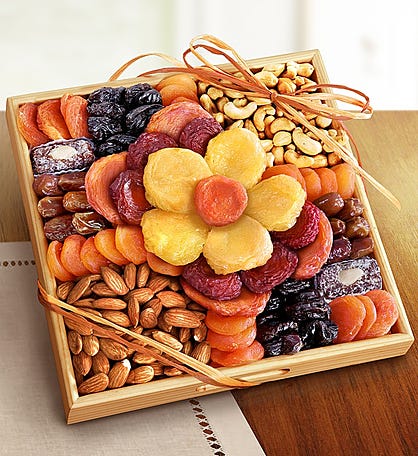 Ever Blooming Sympathy Fruit & Nuts Crate